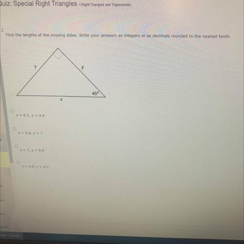 Special right triangle HELP!! help?!???
