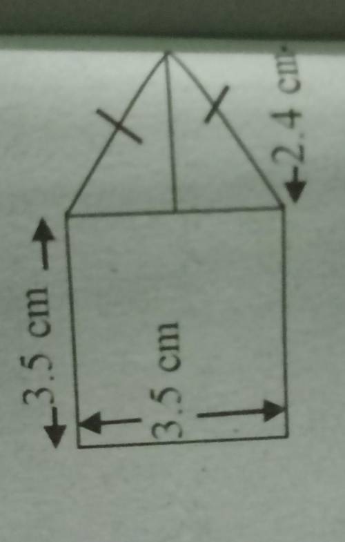 Find perimeter and area of given plane figure​