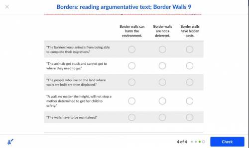Match the textual evidence from Border walls bring unnecessary burdens with the claims they support