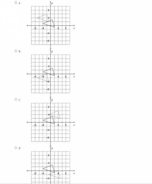Which translation from solid-lined figure to dashed-lined figure is given by the vector 3,-3