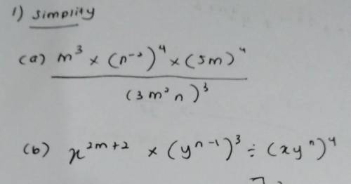 Can someone please help me simplify the indices​