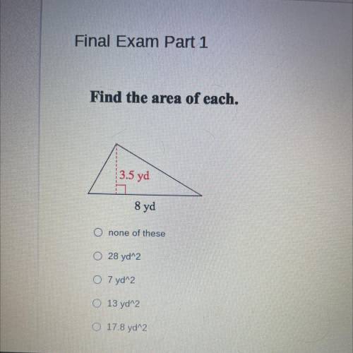 Find the area of each.