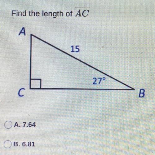Find the length of AC again