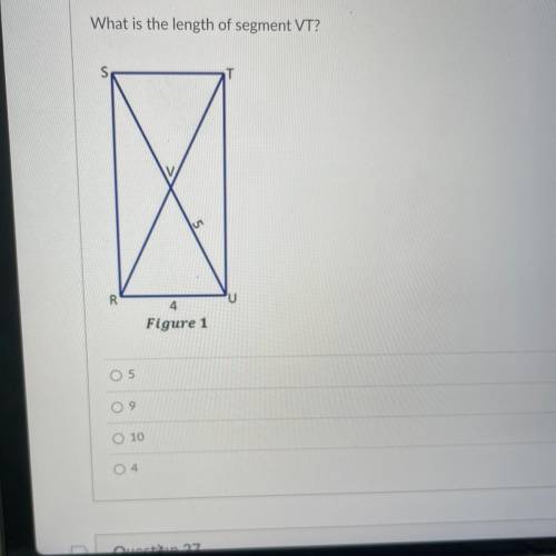 What is the length of segment VT?
