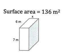 Please find the missing number for this surface answer! I will mark brainiest if correct! 1.