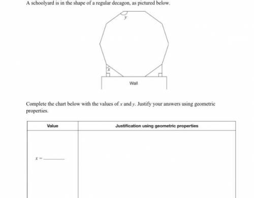 What is the value of x in a decagon