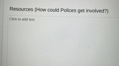 Help me out with why the police should care/how they should get involved. On BLM project