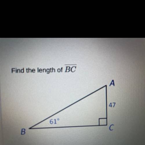 HELP PLEASE
Find the length of BC
А.53.74
B.96.95
C.84.79
D26.05