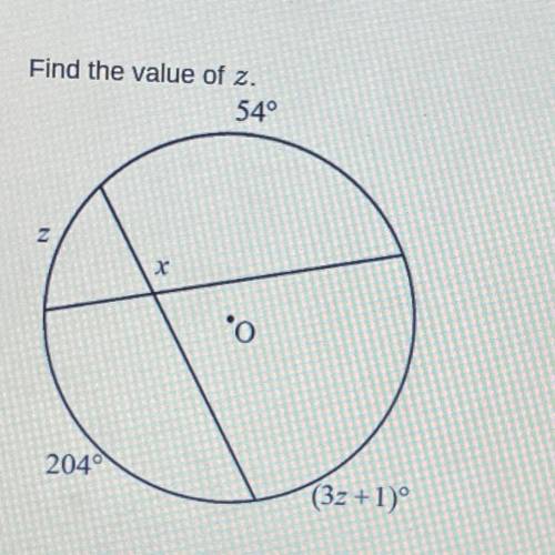 Find the value of z.
PLEASE HELP ASAPP
A. 25.25
B. 51
C. 129
D. 76.25