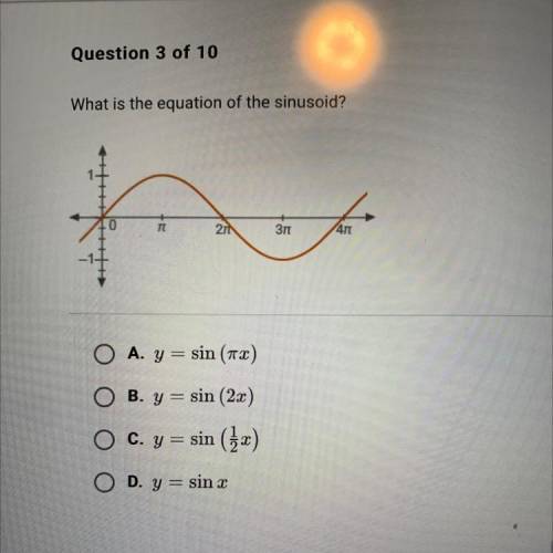 What is the equation of the sinusoid?
TI
21
Зп
47