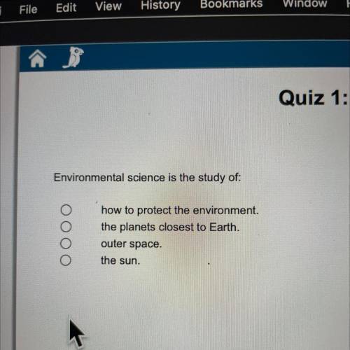 Environmental science is the study of?