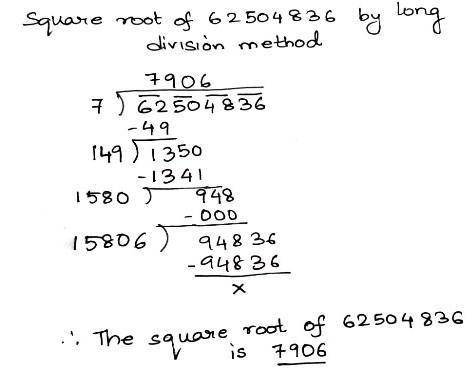 62504836 by division method plzz do in step and answer ​