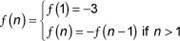 Identify the recursive formula for the sequence –3, 9, –27, 81, . . . .