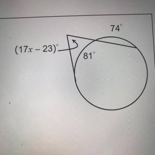 GEOEMTRY- PLEASE HELP , solve for x