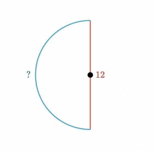 Find the arc length of the semicircle. Either enter an exact answer in terms of π or use 3.14 for π