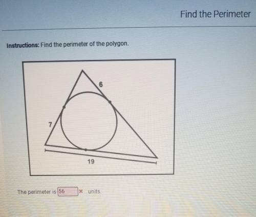 HELP NEEDED OVER HERE !! instructions find the perimeter of the polygon​