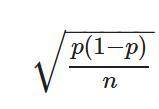Is the formula used to calculate ________.

A. variation
B. sampling error
C. standard variation
D