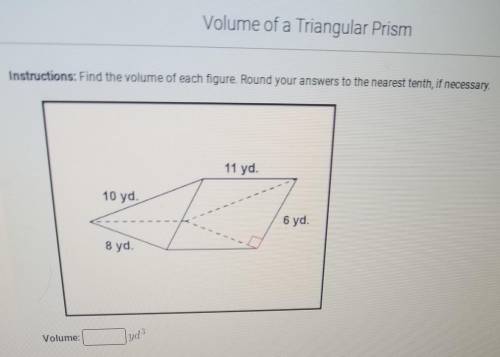 Find the volume of each figure. Round to the nearest tenth if necessary.​