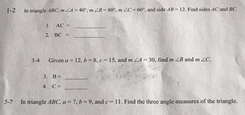 *NEED AN ANSWER ASAP* My book didn’t explain how to solve these ones.