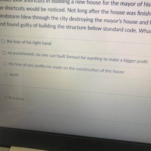 30 pts

QUESTION:
Samuel took shortcuts in building a new house for the mayor of his city. He want