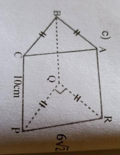 Find the volume of the triangular prism​