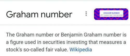 What is graham number? how is it calculated? ​..