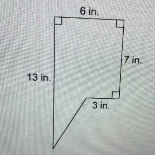 What is the area of the composite shape?