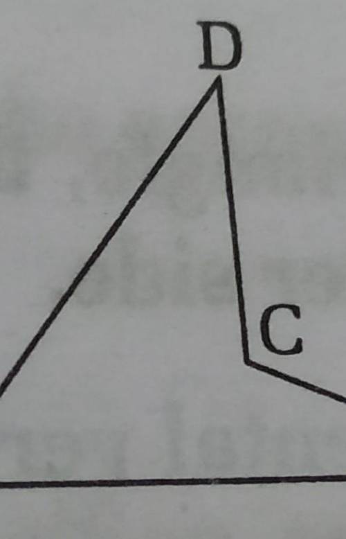 The given triangle ABCD, prove that angle BCD = angle BAD + angle ABC + angle ADC.​