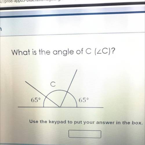 What is the angle of C?