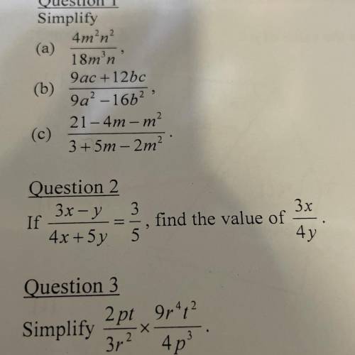 Please help me with question2 someone, thanks