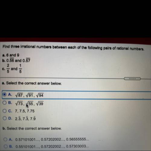 Help with a,b and c i will rate