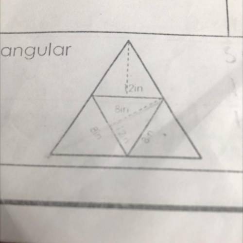 Find the surface area of a triangular pyramid using the net.