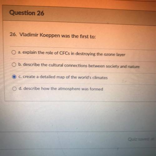 What the correct answer