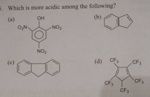 Which is more acidic among the following?​