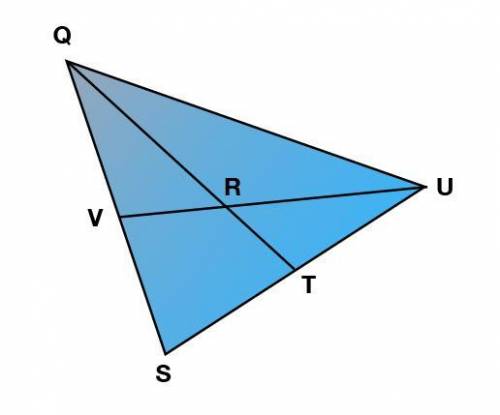 PLEASE HELP :'))

Point R is a centroid of the triangle SQU. If VR = 18 cm, what is UV?
A) 12 cm
B