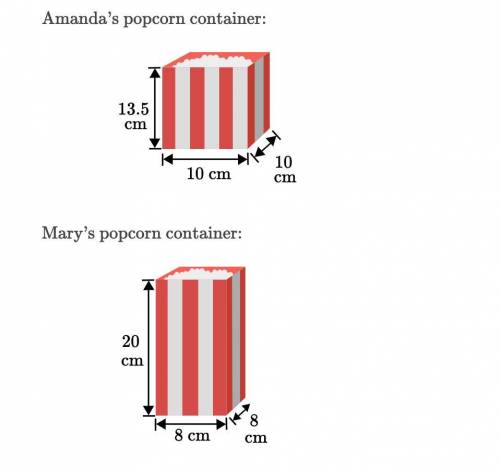Which box holds more popcorn?