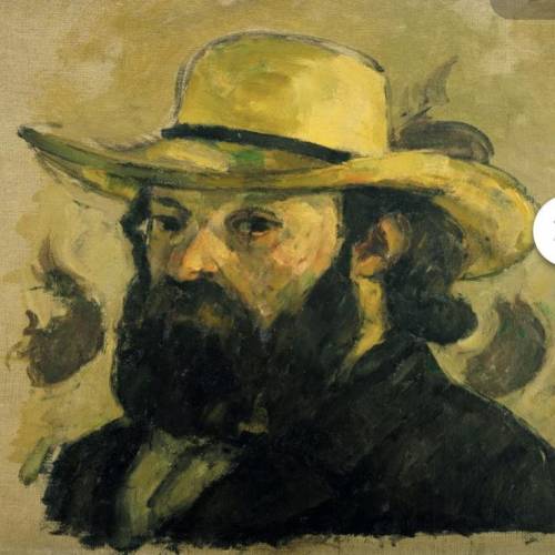 How would you describe Straw Hat by Paul Cezanne as a serious self-portrait
