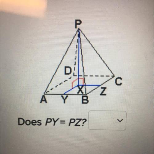 Does PY= PZ?
-no
-yes