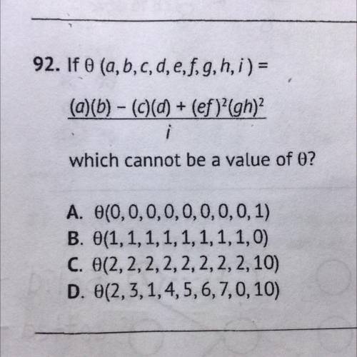 Which cannot be a value of 0 ? Help pls