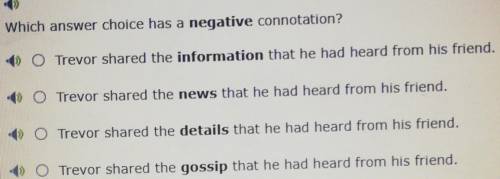 Identify words with positive and negative connotation

informationnewsdetailsgossip (please help m