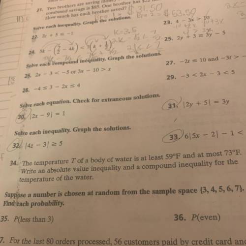 PLEASSEEE NEED THIS ANSWERED JUST #34 AND #35