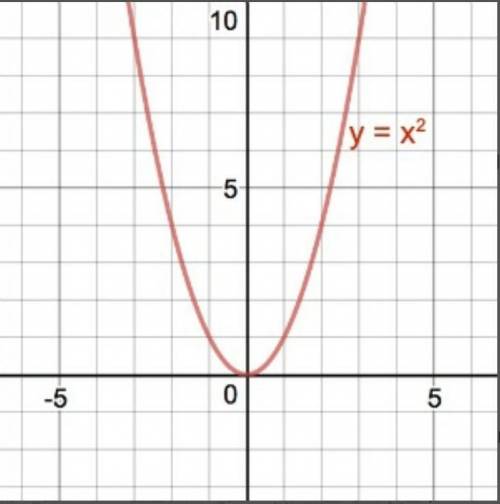 Sketch the curve of y=x² with conclusion.​