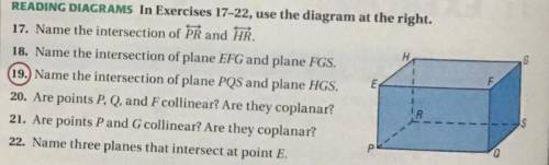 #21. Are points P and G collinear? Are they coplanar?

I’ve been told they are both but I don’t se