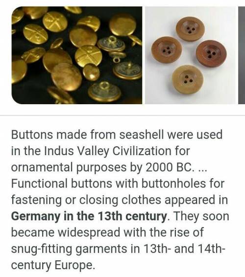 What is the history of sewing button?
Could you write it in a paragraph?