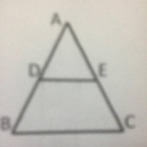 From the above given figure, DE parallel to BC. if AD = 3cm, DB = 4cm and BC = 14cm, find DE