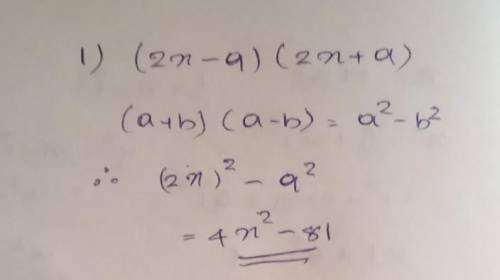 (2x-9) (2x+9) solve it​