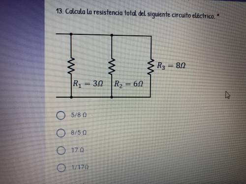 Ayudaaa :(
Calcula la resistencia total del siguiente circuito eléctrico.