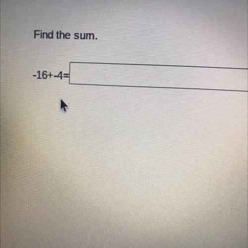 Find the sum
No Links