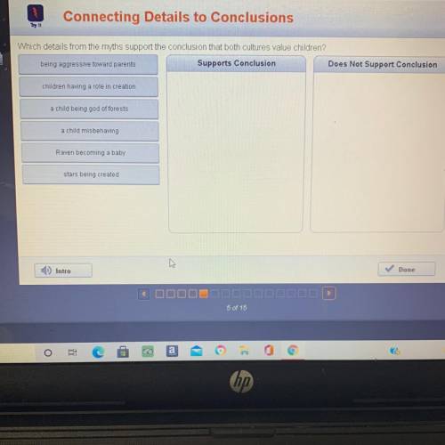 Connecting Details to Conclusions

Try it
Abd
Which details from the myths support the conclusion