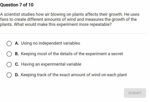 A scientist studies how air blowing on plants affects their growth. He uses fans to create differen